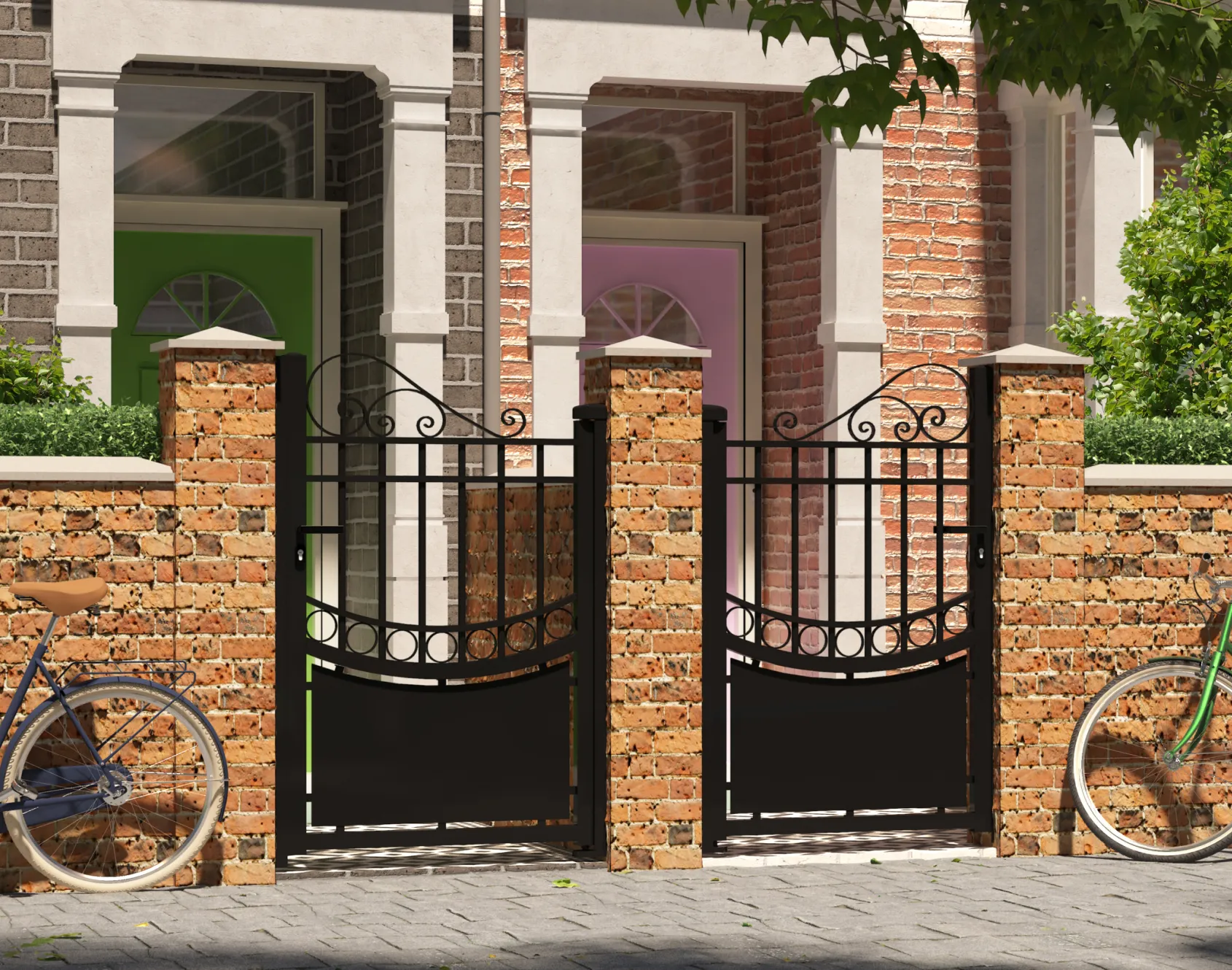 Pedestrian gates Guénily
